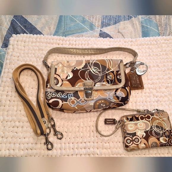 Coach Handbags - Coach Poopy bundles purse and wristlet